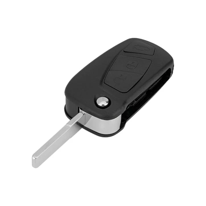 Clé vierge Ford 3 boutons avec transpondeur ID46 PCF7946, fréquence 433 MHz, à programmer - face avant