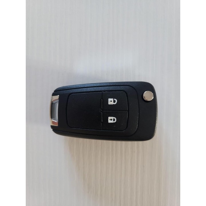 Télécommande Opel 2 boutons 433 MHz avec transpondeur ID46 PCF7937E – clé vierge à programmer - face avant