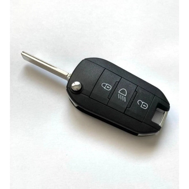 Télécommande Toyota 3 boutons 433 MHz – lame HU83 – transpondeur 4A AES - face avant