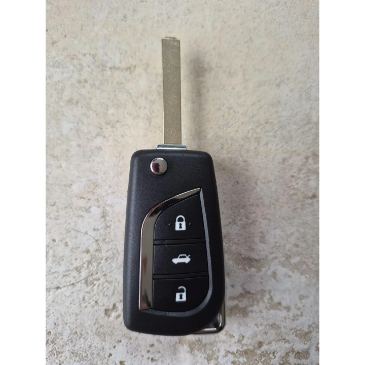 Clé télécommande Toyota 3 boutons avec lame Va2 - face avant