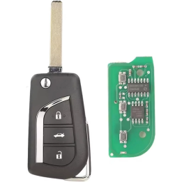 Clé télécommande Toyota 3 boutons avec lame Va2
