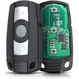 Clé vierge BMW 3 boutons avec transpondeur CAS3 PCF7953, fréquence 868MHz, à programmer.