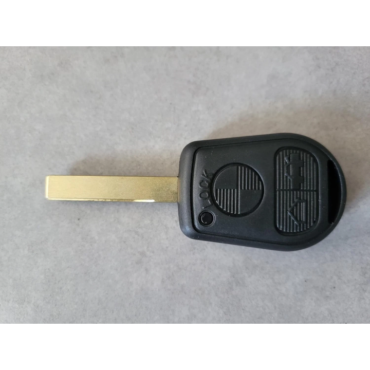 Clé vierge BMW 3 boutons avec transpondeur ID44, lame HU92 et fréquence 433 MHz, à programmer. face avant