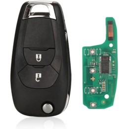 Télécommande Opel 2 boutons 433 MHz avec transpondeur ID46 HITAG 2 PCF7941E – clé vierge à programmer