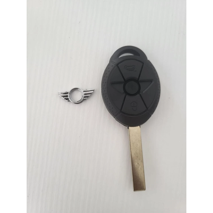Clé vierge Mini 3 boutons avec transpondeur ID44 EWS, fréquence 433 MHz, à programmer. face avant