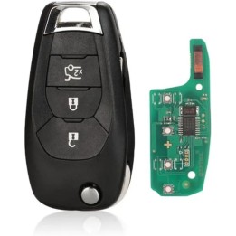 Télécommande Opel 3 boutons 433 MHz avec transpondeur ID46 PCF7941 et lame HU100 – clé vierge à programmer