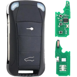 Clé vierge Porsche 2 boutons avec transpondeur ID46 PCF7946, fréquence 433 MHz, à programmer