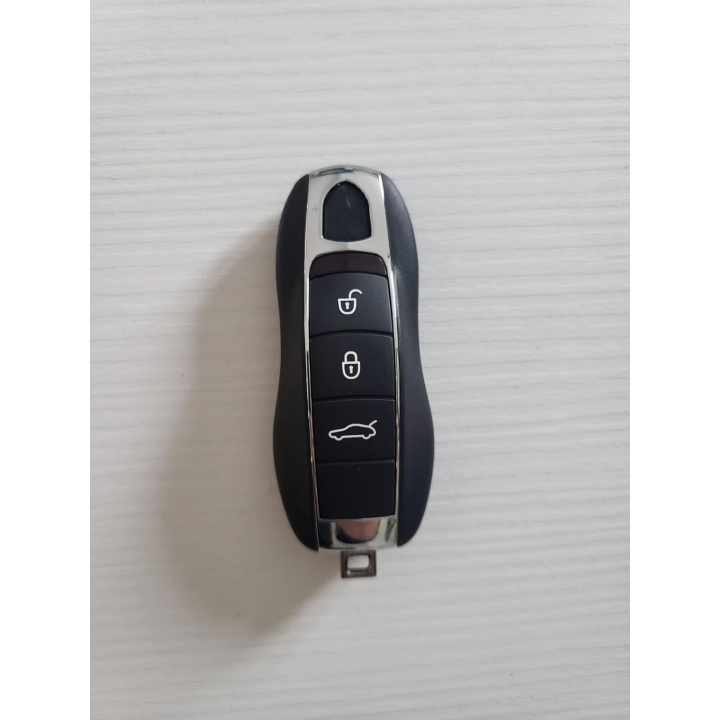 Clé vierge Porsche 3 boutons avec transpondeur ID49 PCF7945P, fréquence 433 MHz, à programmer. face avant