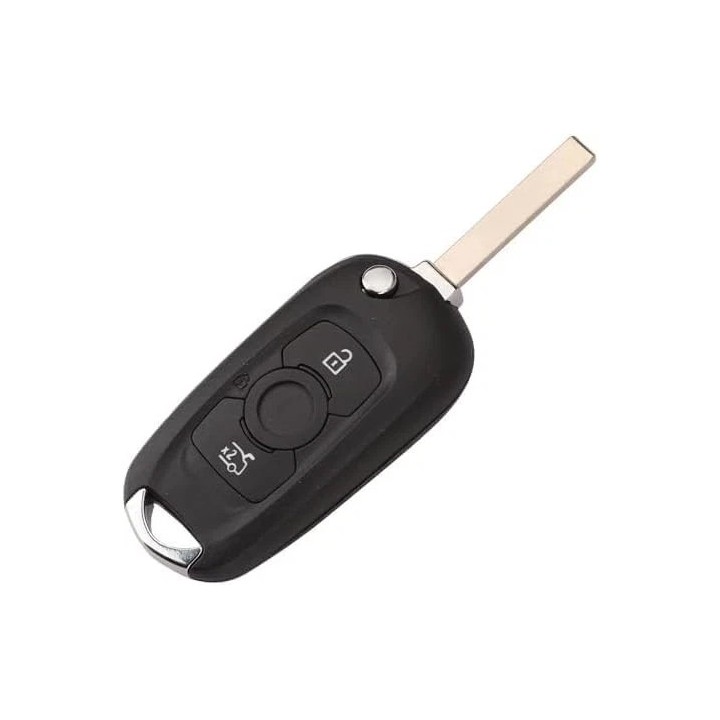 Télécommande Opel Astra K 3 boutons 433 MHz avec transpondeur ID46 PCF7941E – clé vierge à programmer - face avant