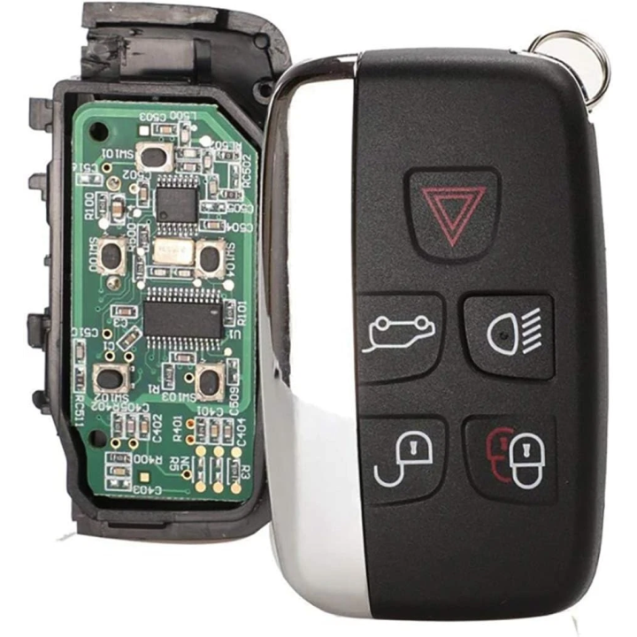 Clé vierge Land Rover 5 boutons, transpondeur PCF7953 et fréquence 433 MHz, à programmer