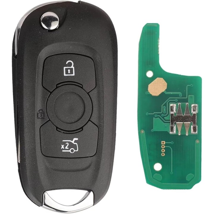Télécommande Opel Astra K 3 boutons 433 MHz avec transpondeur ID46 PCF7941E – clé vierge à programmer