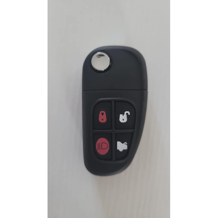 Clé vierge Jaguar 4 boutons avec transpondeur ID60 et fréquence 433 MHz, à programmer - face avant