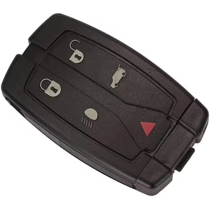Clé vierge Land Rover 5 boutons avec transpondeur PCF7945A et fréquence 433 MHz, à programmer - face avant