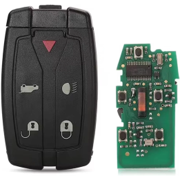 Clé vierge Land Rover 5 boutons avec transpondeur PCF7945A et fréquence 433 MHz, à programmer