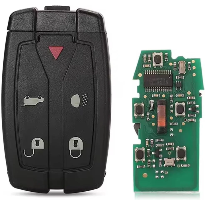 Clé vierge Land Rover 5 boutons avec transpondeur PCF7945A et fréquence 433 MHz, à programmer