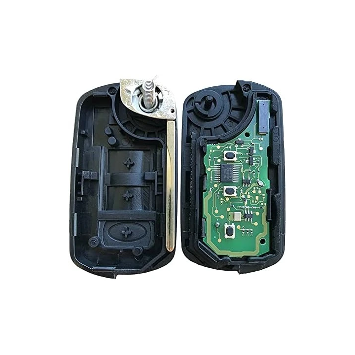 Clé vierge Land Rover / Range Rover 3 boutons avec transpondeur ID46 PCF7936 et fréquence 433 MHz, à programmer. intérieur