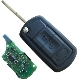 Clé vierge Land Rover / Range Rover 3 boutons avec transpondeur ID46 PCF7936 et fréquence 433 MHz, à programmer.