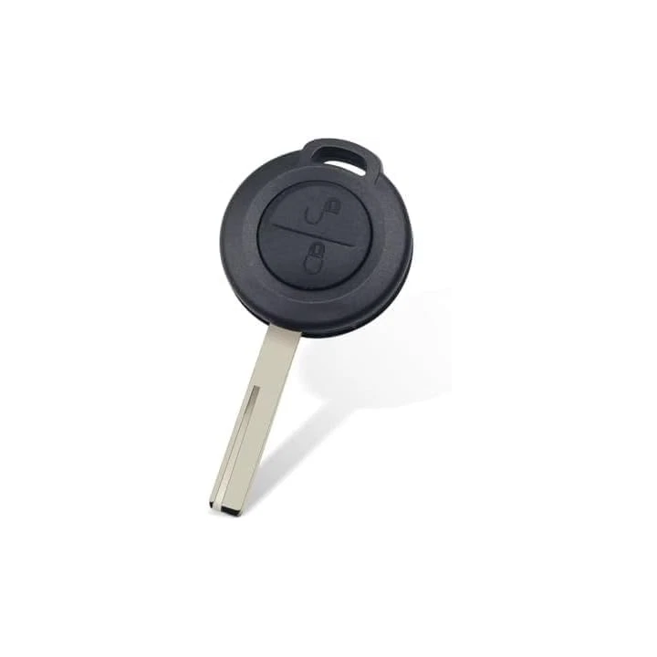 Clé vierge Mitsubishi 2 boutons avec transpondeur ID46 PCF7941 et fréquence 433 MHz, à programmer - face avant