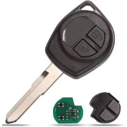 Clé télécommande vierge Suzuki 2 boutons avec transpondeur ID46, fréquence 434 MHz, à programmer.