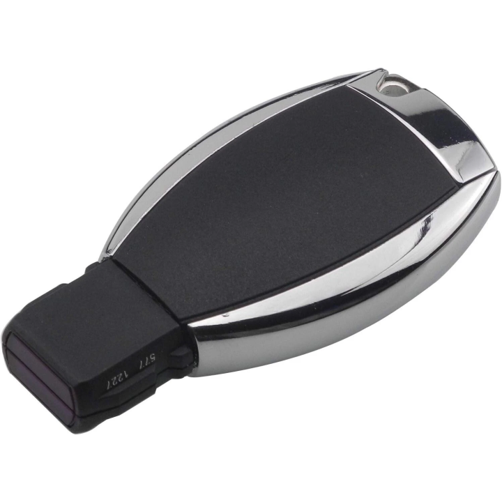 Clé télécommande Mercedes vierge 2 boutons, transpondeur BGA NEC, fréquence 433 MHz FSK, à programmer. face arrière