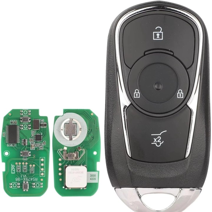 Télécommande Opel 4 boutons 433 MHz avec transpondeur ID46 ASK – clé vierge à programmer
