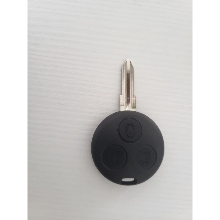 Clé télécommande Smart vierge 3 boutons, transpondeur ASK, fréquence 433 MHz, à programmer. face avant