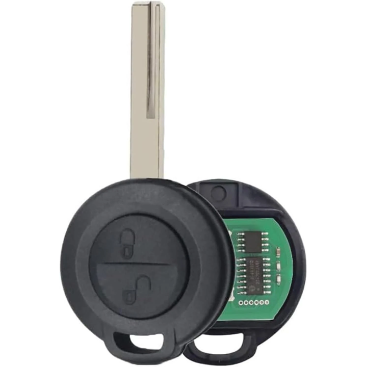 Clé vierge Smart 2 boutons avec transpondeur ID46 PCF7941 et fréquence 433 MHz, à programmer