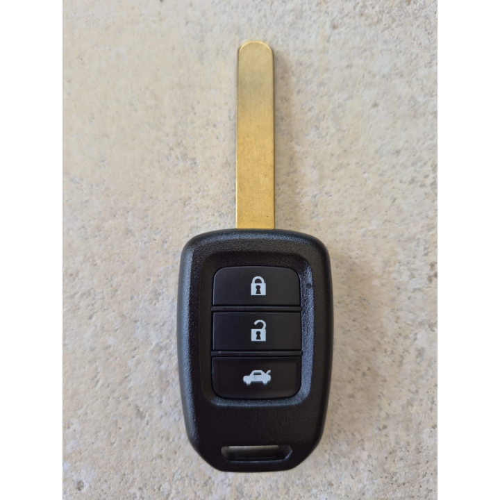 Clé vierge Honda 3 boutons ID47 433 MHz – Lame HON66 – télécommande à programmer – face avant