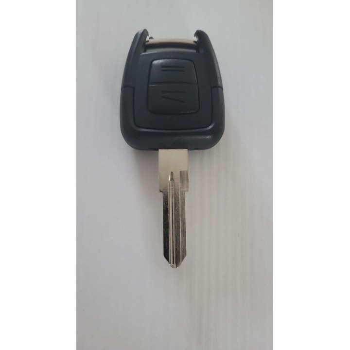 Télécommande Opel 2 boutons 433 MHz avec transpondeur ASK ID40 et lame HU46 – clé vierge à programmer - face avant