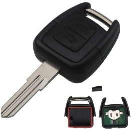Télécommande Opel 2 boutons 433 MHz avec transpondeur ASK ID40 et lame HU46 – clé vierge à programmer