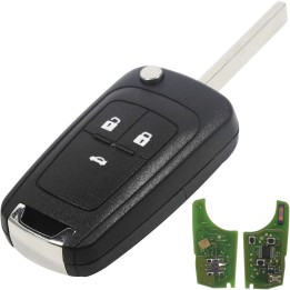 Télécommande Opel 3 boutons 433 MHz avec transpondeur ID46 – clé vierge à programmer