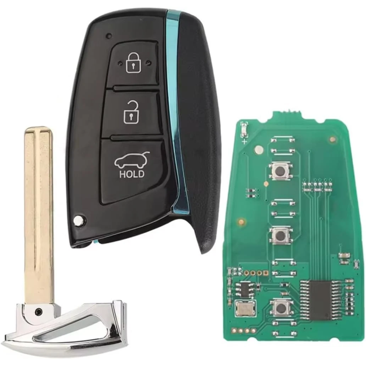 Clé vierge Hyundai 3 boutons ID46 PCF7945A Hitag 2 433 MHz – Lame Toy40 – télécommande à programmer