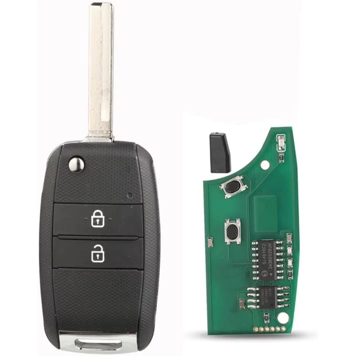 Clé vierge Kia 2 boutons 4D60 433 MHz – télécommande à programmer