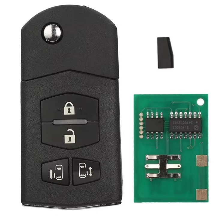Clé vierge Mazda 4 boutons ID63 4D63 433 MHz – télécommande à programmer