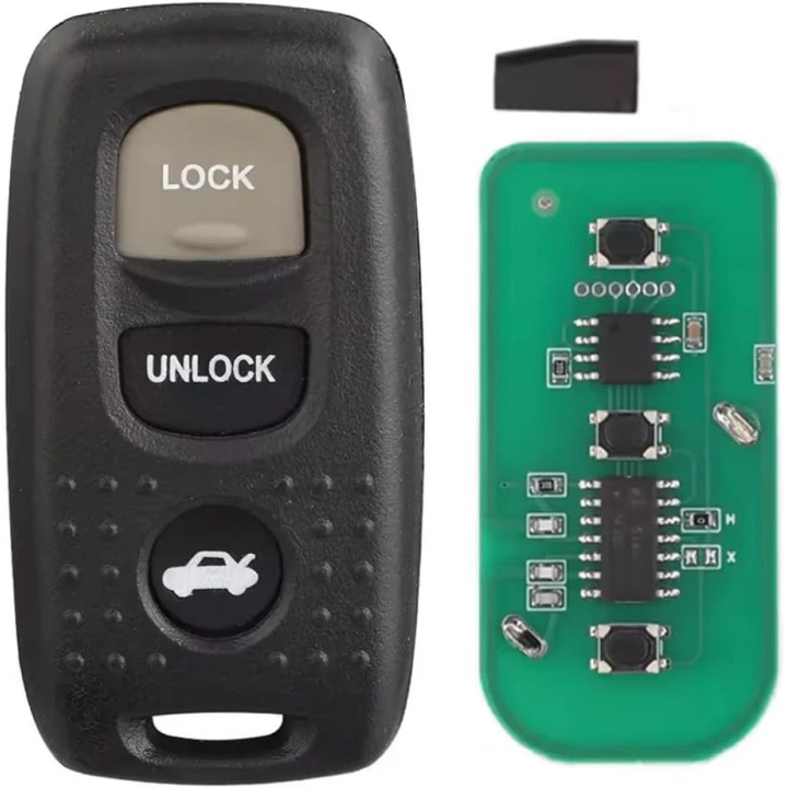 Clé vierge Mazda 3 boutons FSK 433 MHz – télécommande à programmer