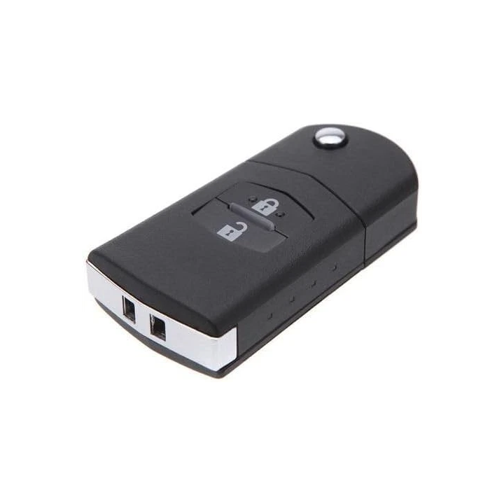 Clé vierge Mazda 2 boutons ID63 80 bits 433 MHz – télécommande à programmer - face avant