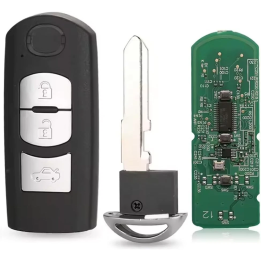 Clé vierge Mazda 3 boutons PCF7953P HITAG ID49 433 MHz – télécommande à programmer