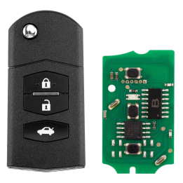 Clé vierge Mazda 3 boutons ID63 80 bits 433 MHz – télécommande à programmer