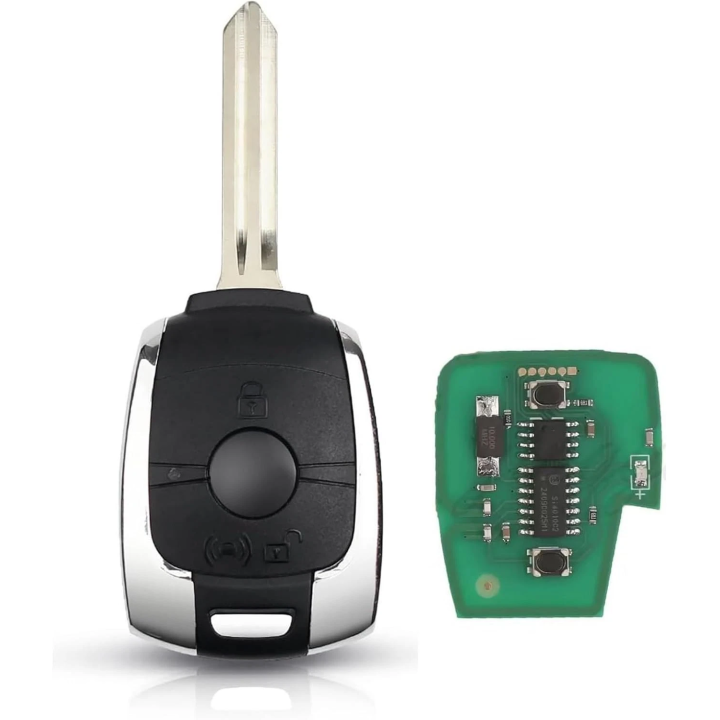 Clé vierge SsangYong – télécommande 2 boutons 433 MHz avec transpondeur 4D60 FSK à programmer