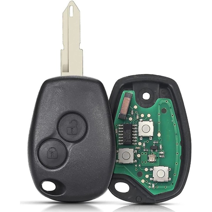 Clé vierge Opel 2 boutons ID46 PCF7946 433 MHz – Lame NE73 – télécommande à programmer – face avant