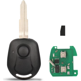 Clé vierge SsangYong 2 boutons 433 MHz avec transpondeur 4D60 – lame SSY3 à programmer