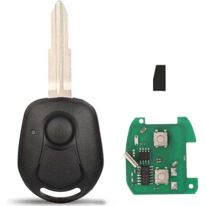 Clé vierge SsangYong 2 boutons 433 MHz avec transpondeur 4D60 – lame SSY3 à programmer