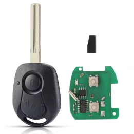 Clé vierge SsangYong Rexton RX7 2 boutons 433 MHz avec transpondeur 4D60 – lame Toy40 / Toy48 à programmer