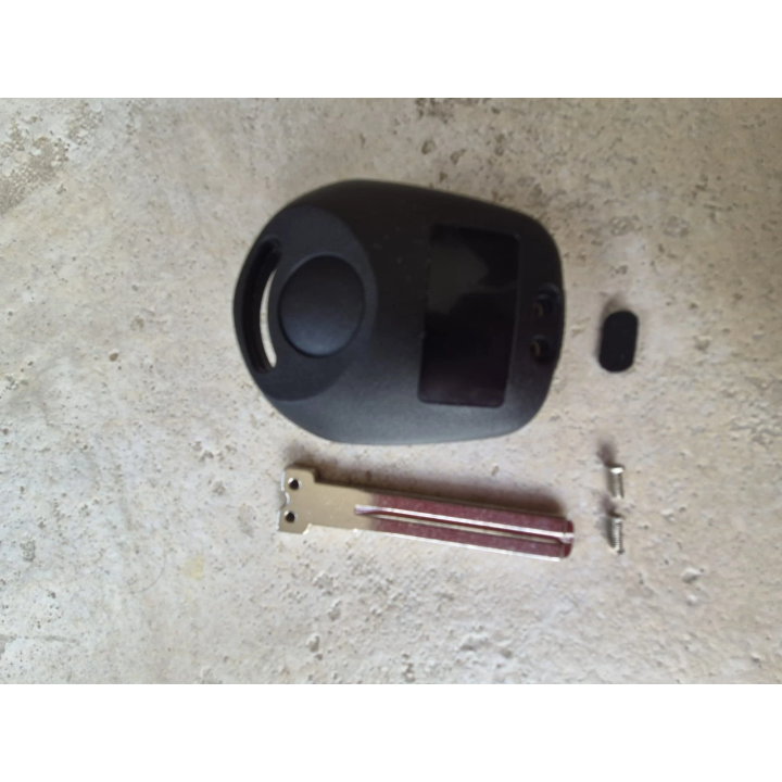 Clé vierge SsangYong Rexton RX7 2 boutons 433 MHz avec transpondeur 4D60 – lame Toy40 / Toy48 à programmer - face arrière