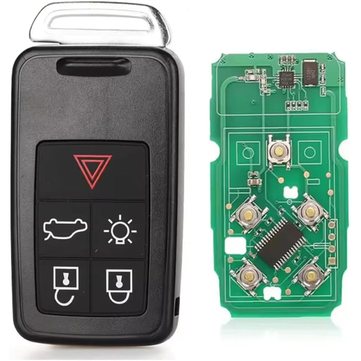 Télécommande Volvo 5 boutons 433 MHz avec transpondeur PCF7945 / 5WK49264 – clé vierge à programmer