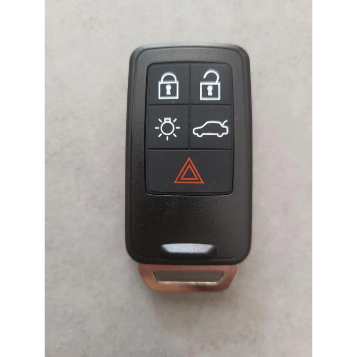 Télécommande Volvo 5 boutons 433 MHz avec transpondeur PCF7945 / 5WK49264 – clé vierge à programmer - face avant