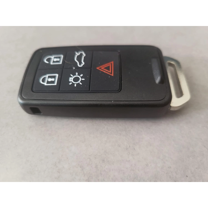 Télécommande Volvo 5 boutons 433 MHz avec transpondeur PCF7945 / 5WK49264 – clé vierge à programmer - vue de côté