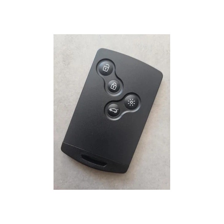 Carte vierge Renault 4 boutons 4A AES PCF7953 433 MHz – télécommande à programmer – face avant