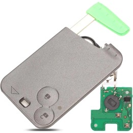Carte vierge Renault 2 boutons PCF7947 433 MHz – télécommande à programmer – face avant