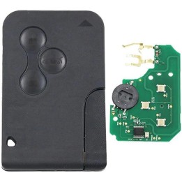 Carte vierge Renault 3 boutons ID46 PCF7947 433 MHz – télécommande à programmer